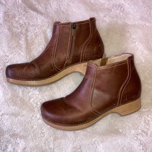 EUC Dansko Barbara Tan Oiled Leather Boot